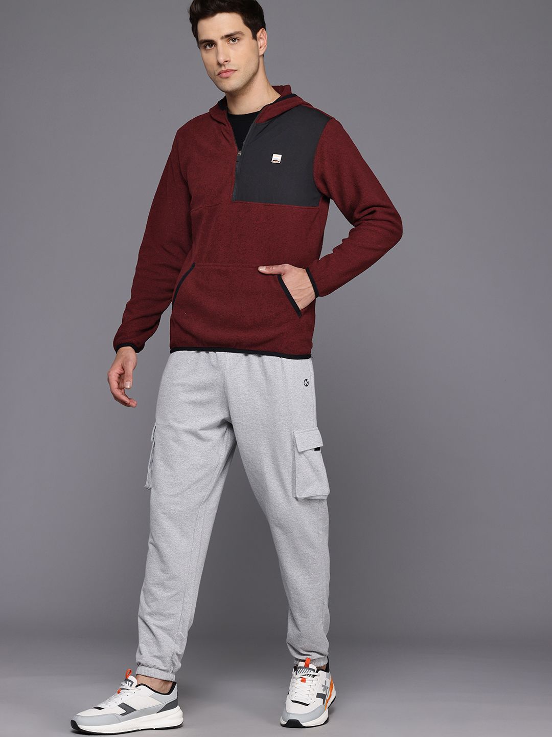 HRX by Hrithik Roshan Rapid-Dry Hooded Outdoor Sweatshirt