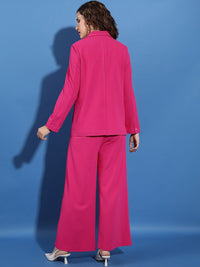 Tokyo Talkies Shawl Neck Classic Blazer With Straight Fit Trouser
