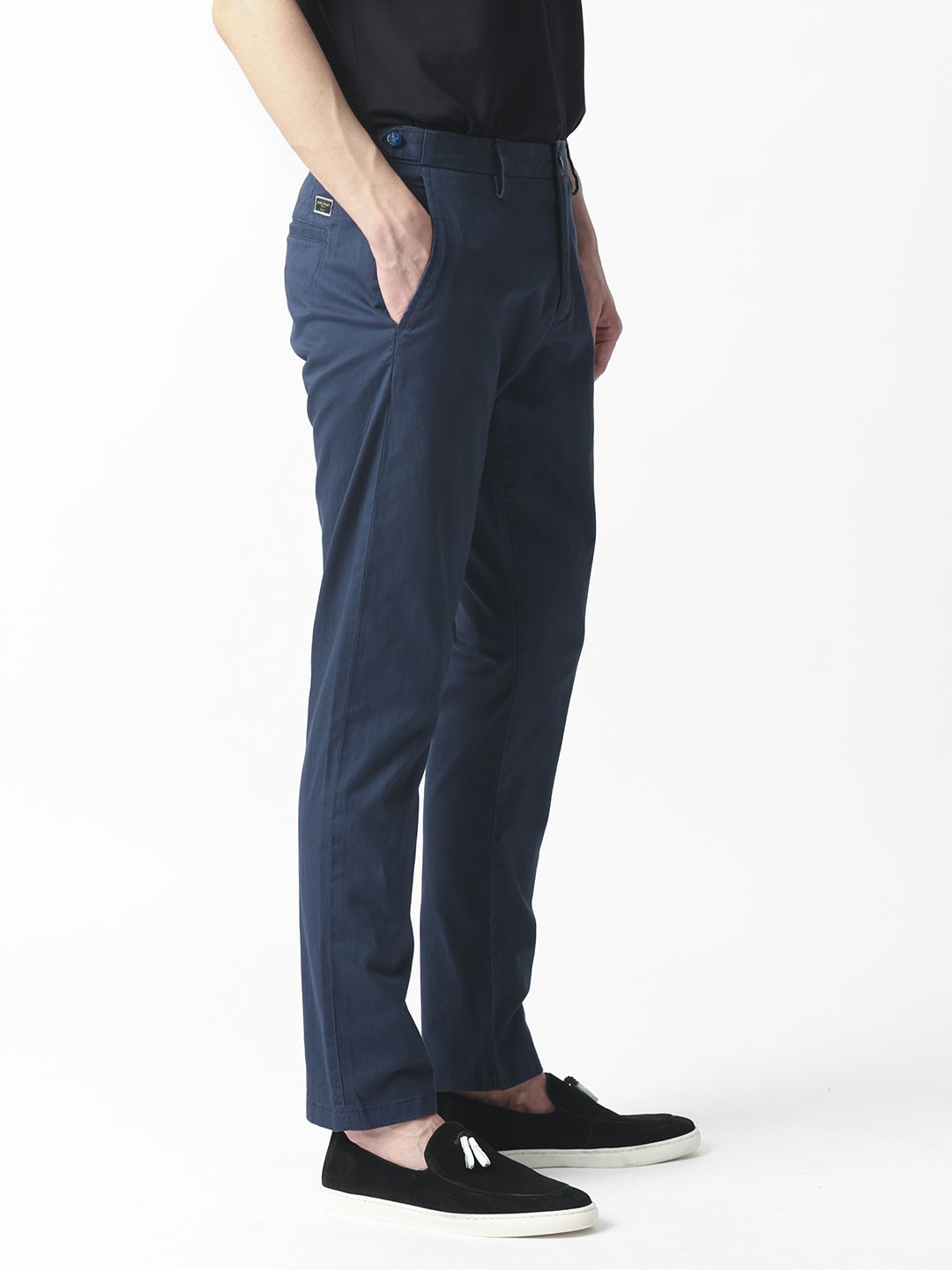 RARE RABBIT Men Trans Mid-Rise Slim Fit Trouser