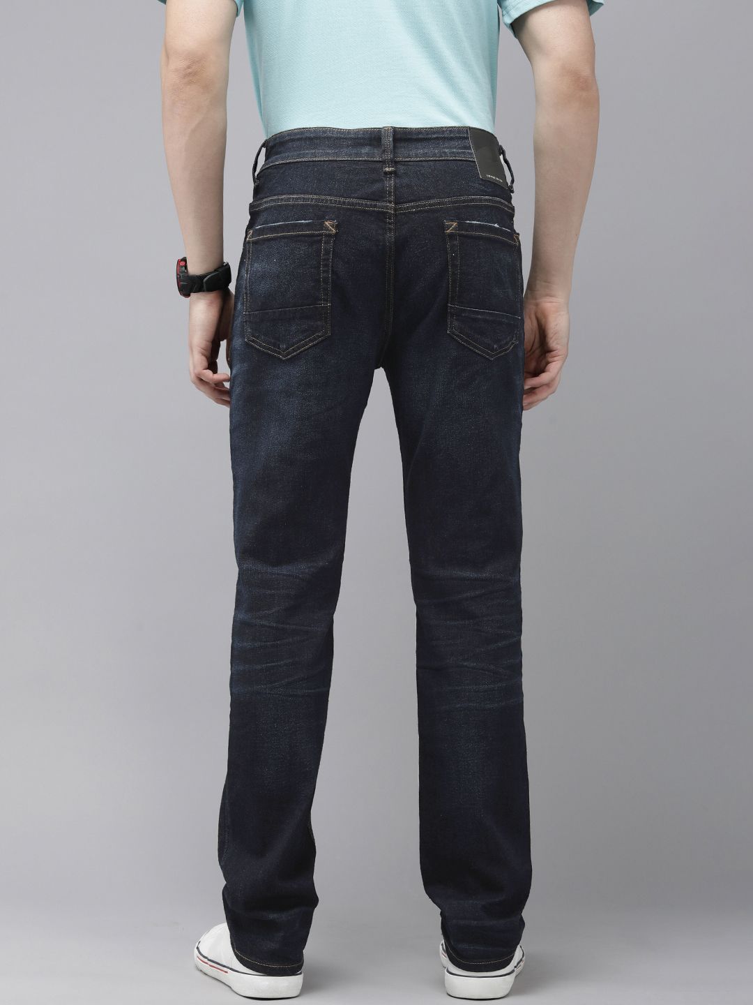 SPYKAR Men Rovers Regular Fit Mid-Rise Light Fade Stretchable Jeans