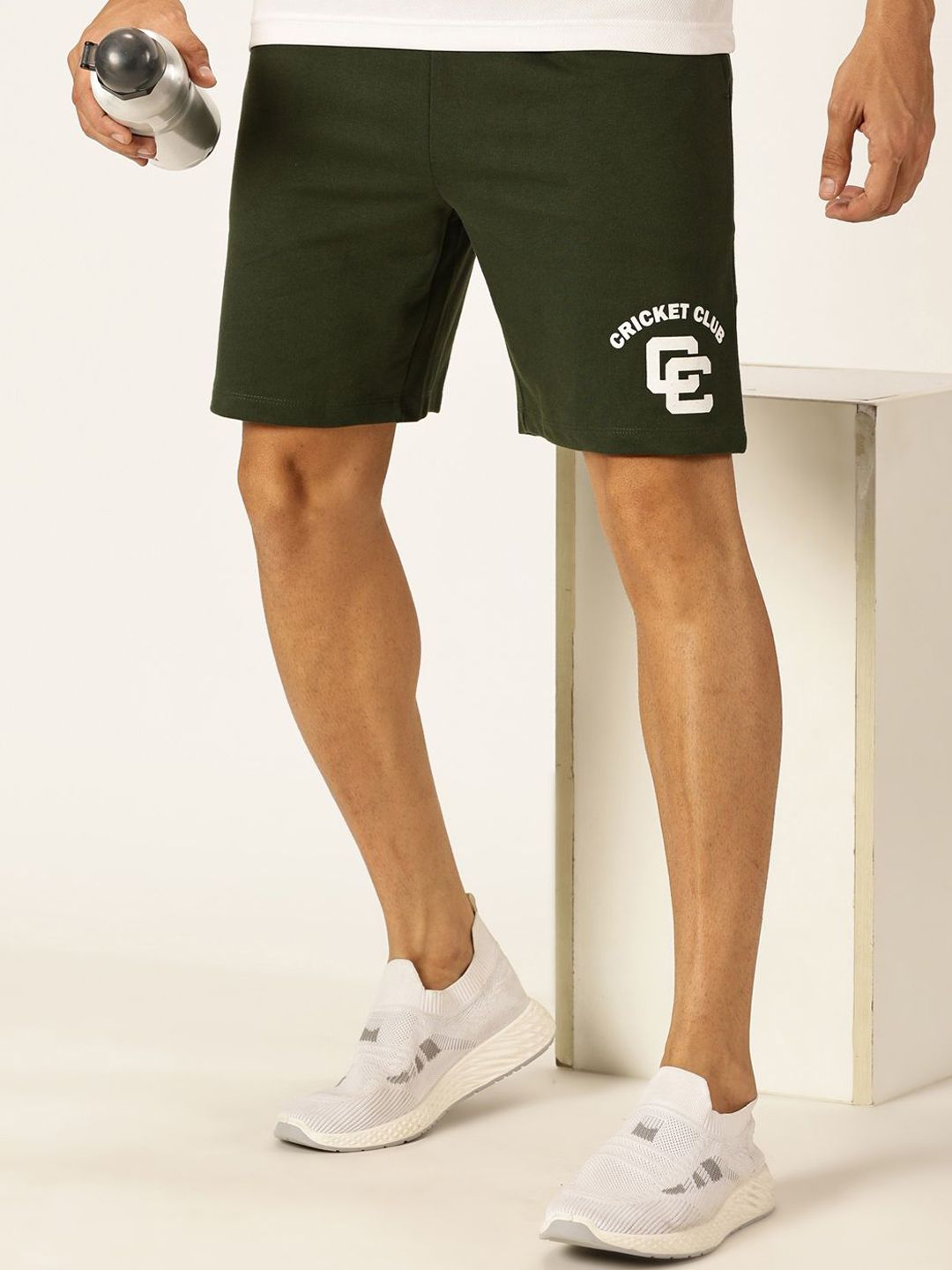 Thomas Scott Men Mid-Rise Cotton Shorts