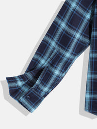 Monte Carlo Boys Tartan Checked Casual Smart Fit Shirt