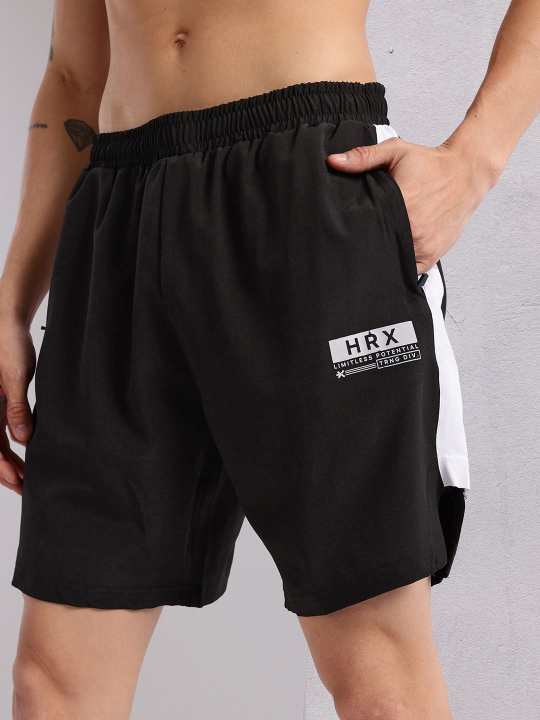 HRX by Hrithik Roshan Men Brand Logo Printed Mid-Rise Running Shorts