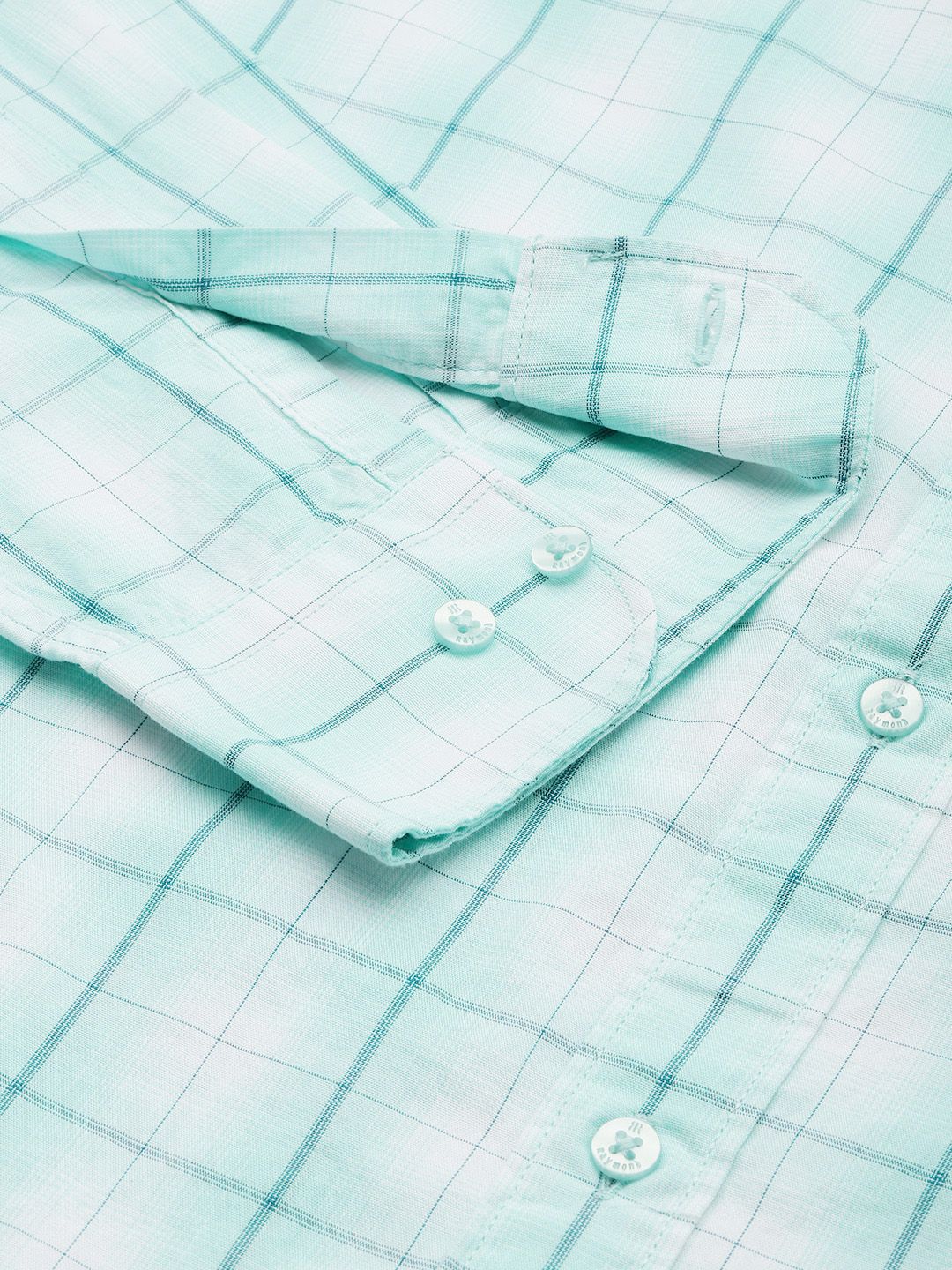 Raymond Pure Cotton Slim Fit Checked Casual Shirt