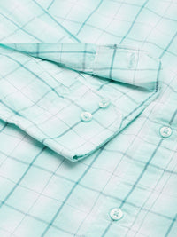 Raymond Pure Cotton Slim Fit Checked Casual Shirt