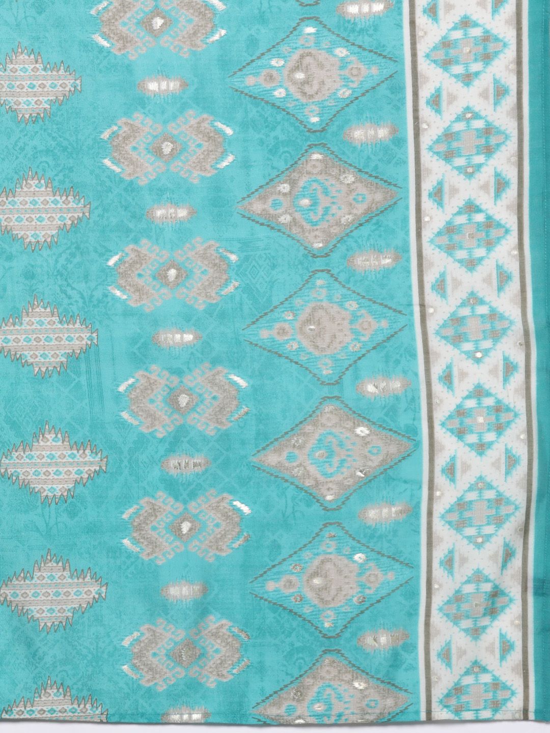 Libas Ethnic Motifs Printed Regular Sequinned Kurta with Palazzos & Dupatta
