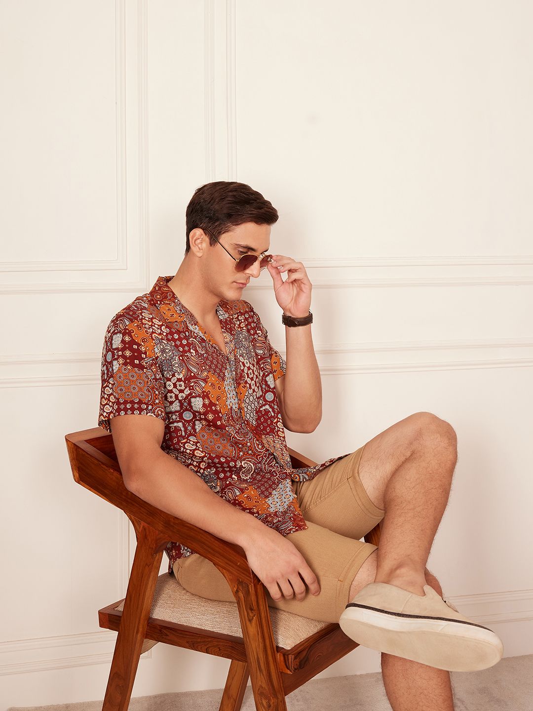 DENNISON Smart Block Printed Casual Shirt