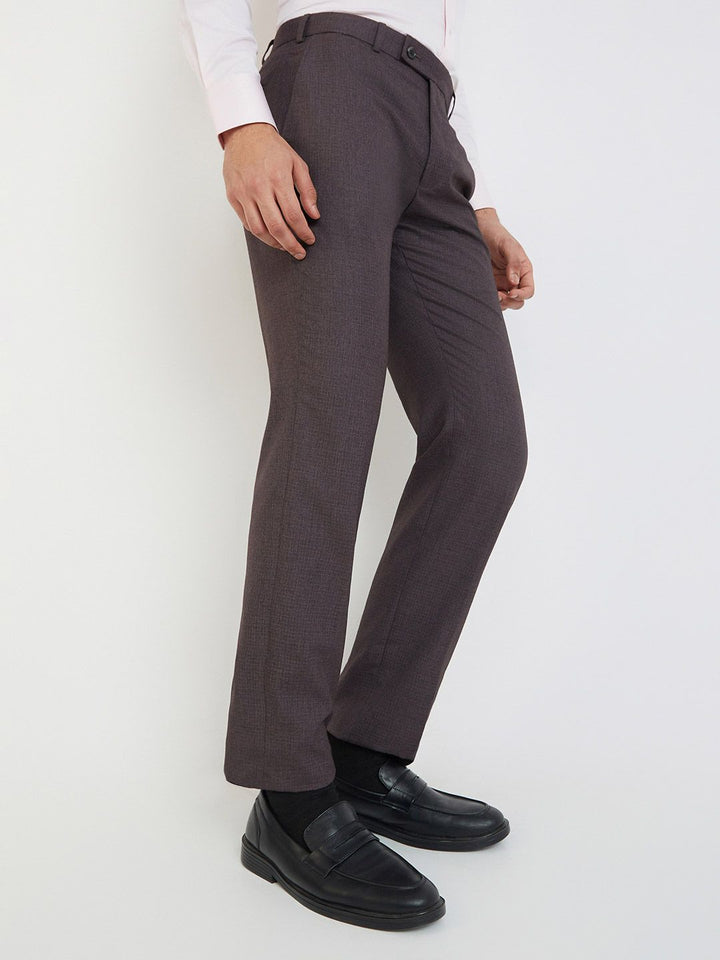 Park Avenue Men Self-Design Formal Trousers