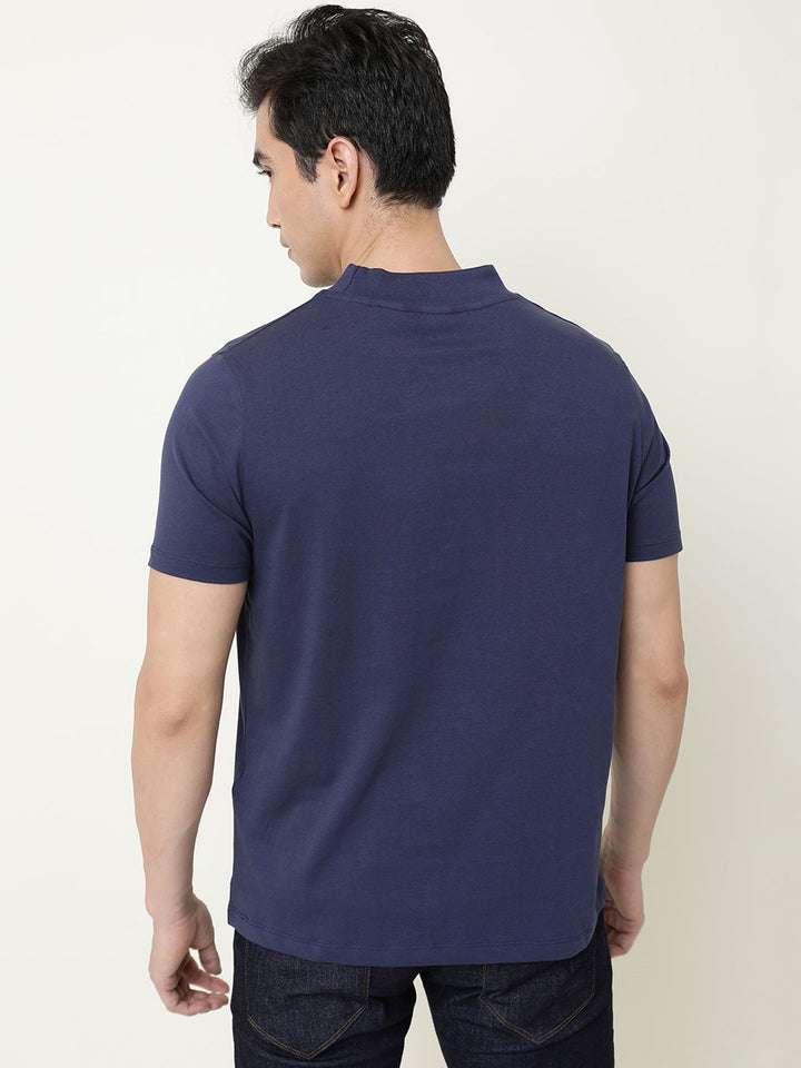 RARE RABBIT Men Bit Slim Fit T-Shirt