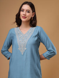 Bani Women Ethnic Motifs Embroidered Tunic & Trouser