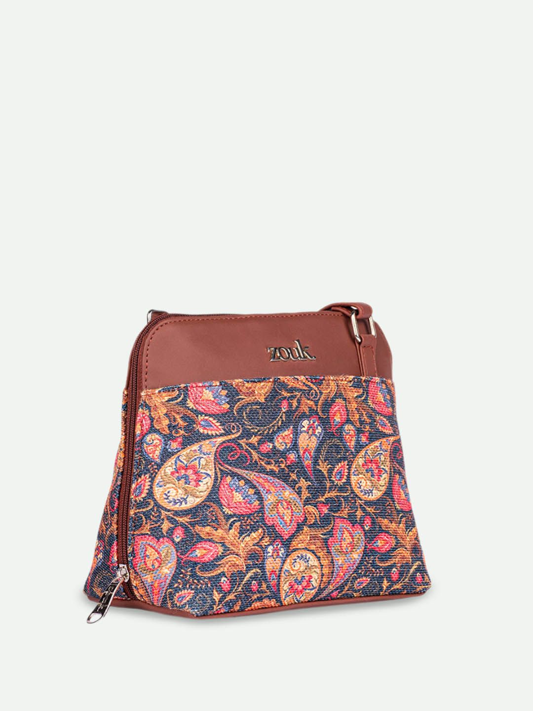 Beg Sling Berstruktur Bercetak ZOUK Paisley