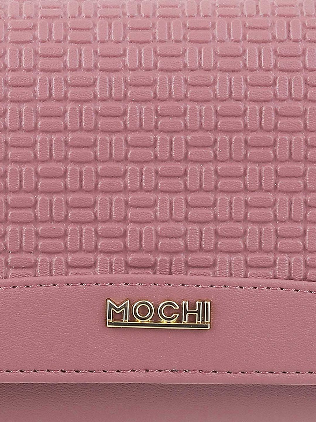 Mochi Pink Textured Envelope Wallet
