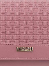 Mochi Pink Textured Envelope Wallet