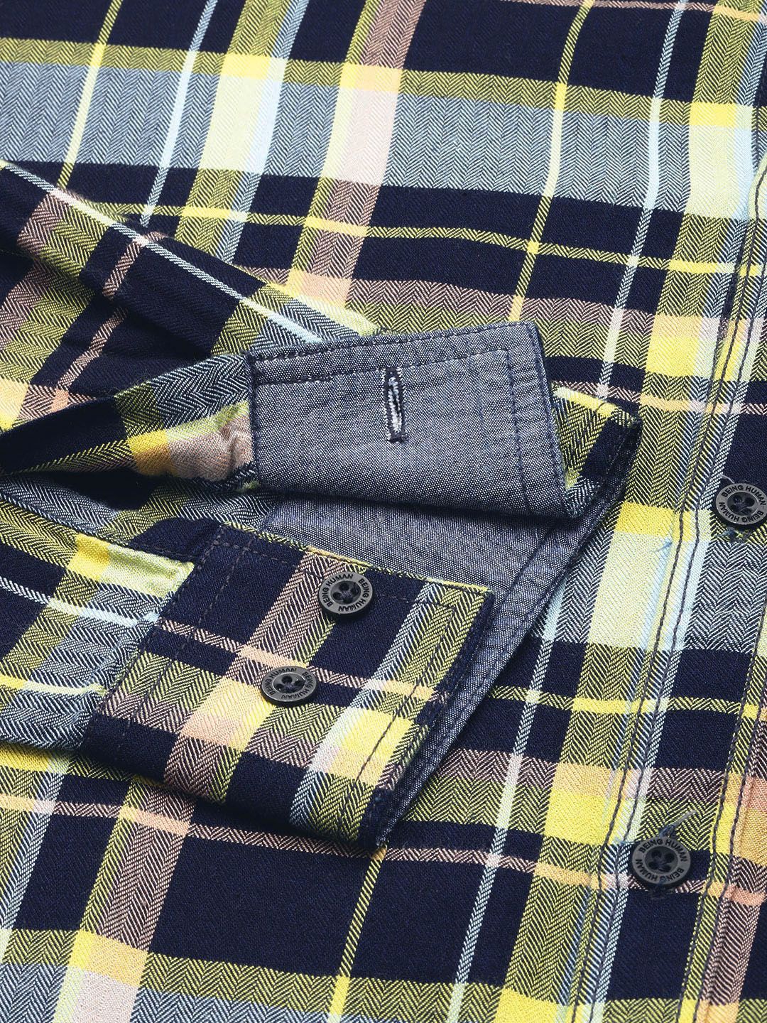 Being Human Slim Fit Tartan Checked Casual Shirt