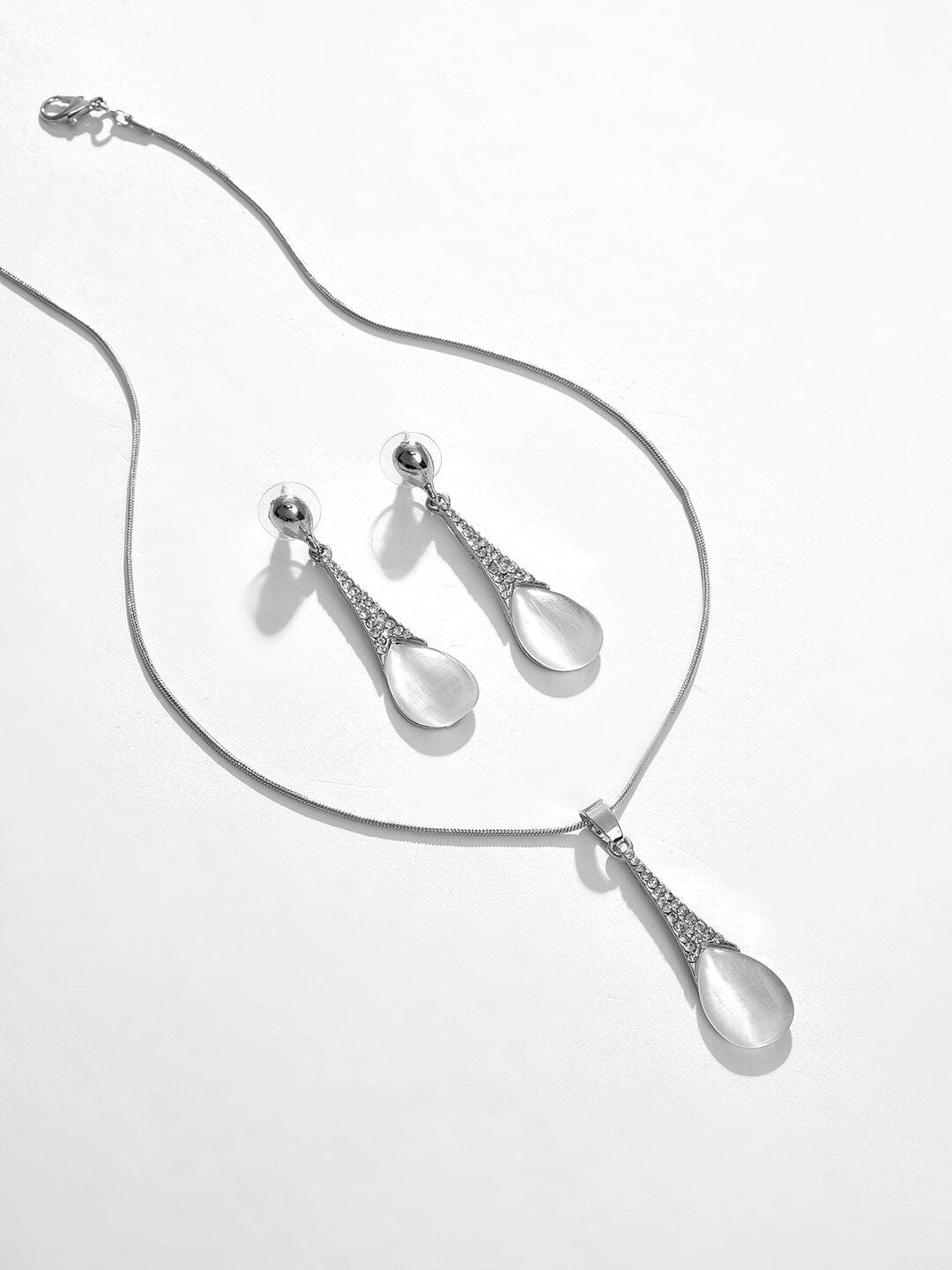 Set Perhiasan Batu Berbadat Sohi Perak Silver