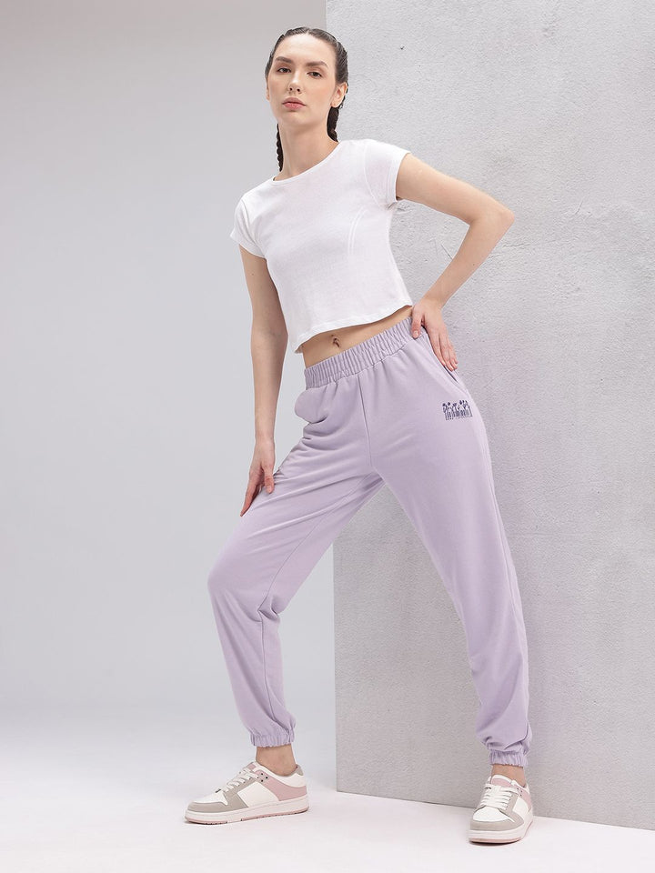 HRX by Hrithik Roshan Women Printed Detail Mid-Rise Lifestyle Joggers