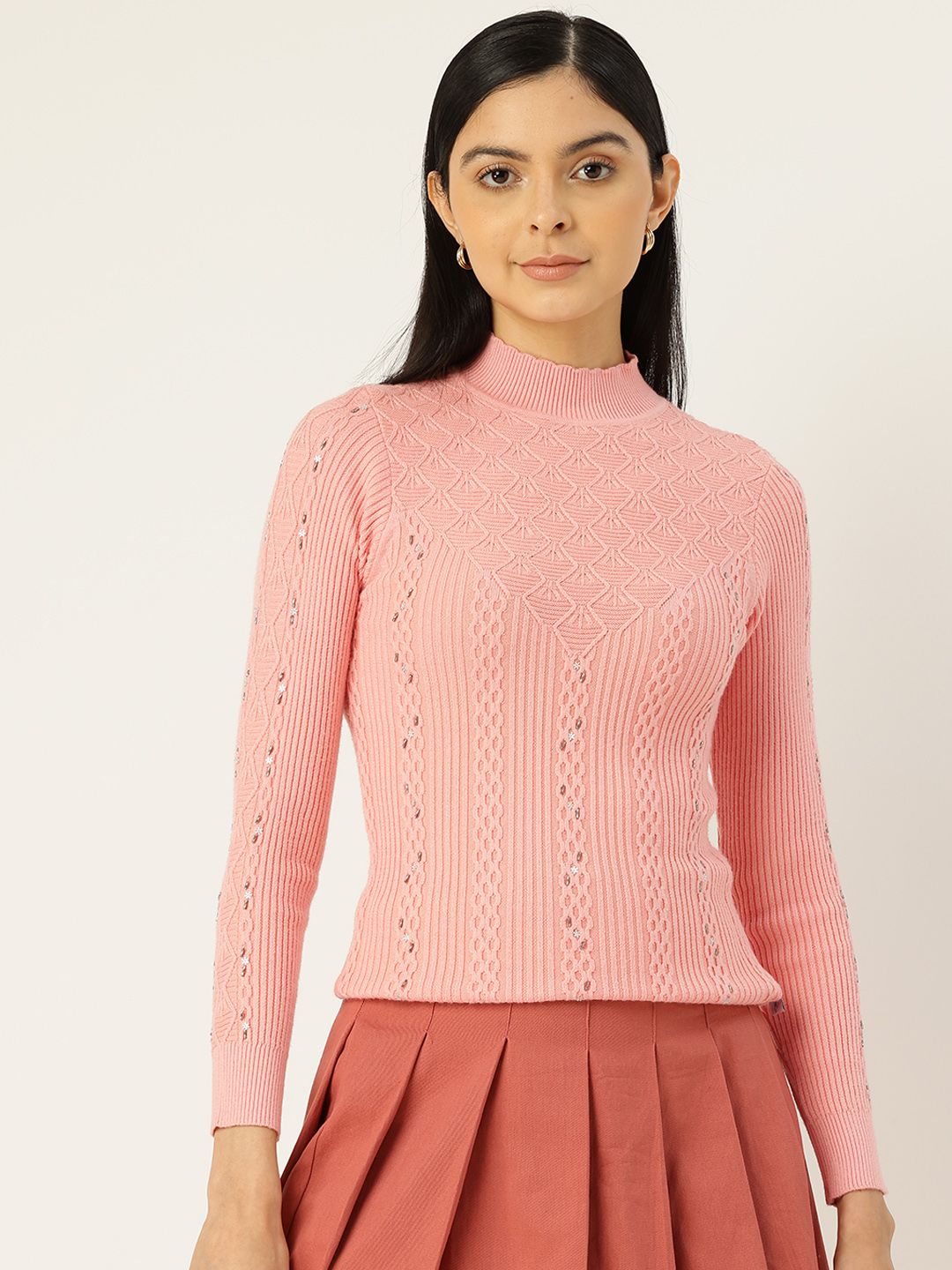 Monte Carlo Self-Striped Geometric Pullover