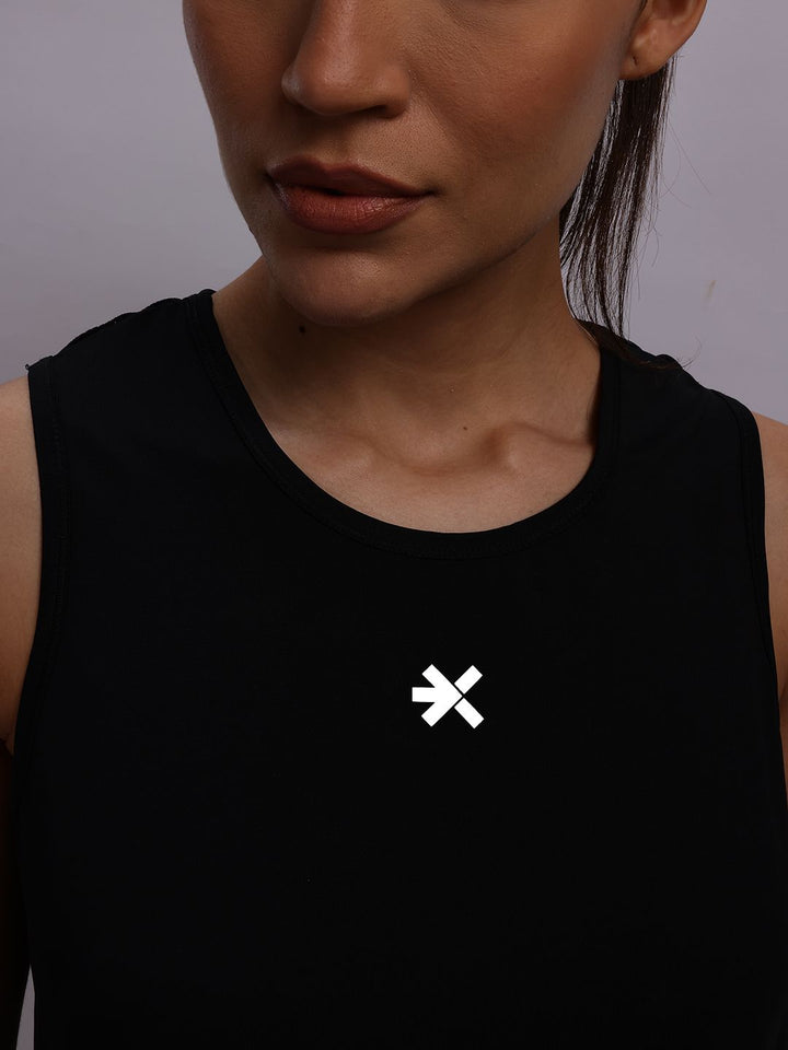 HRX by Hrithik Roshan Rapid-Dry Sleeveless High-Low Running Top