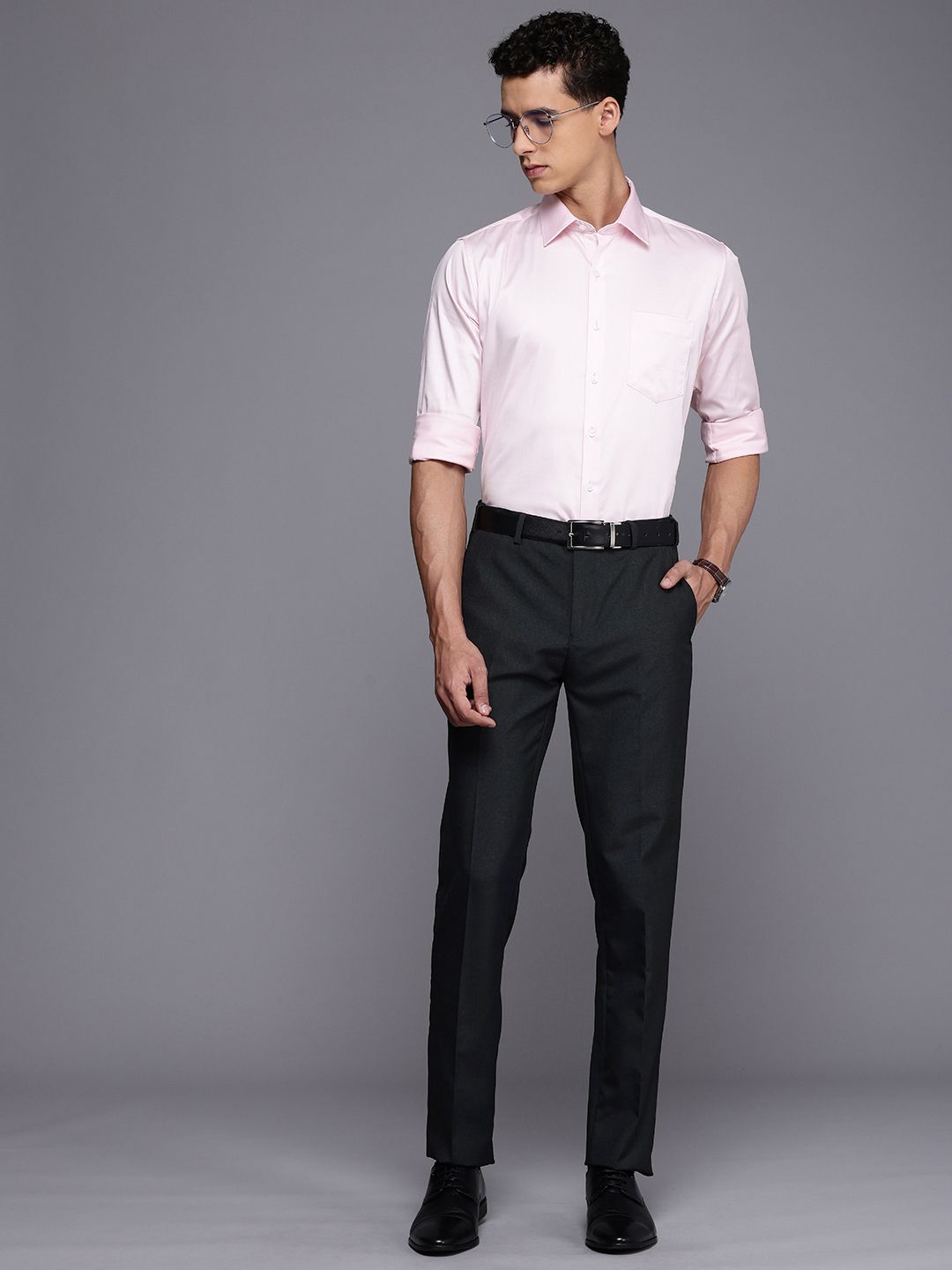 Raymond Men Slim Fit Formal Trousers