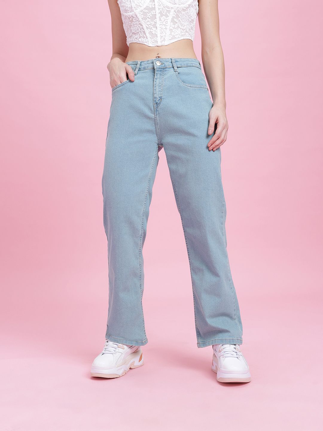 DressBerry Women Straight Fit Jeans