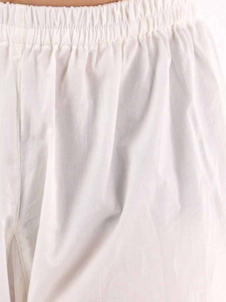 VASTRAMAY Boys White Pure Cotton Kurta with Pyjamas