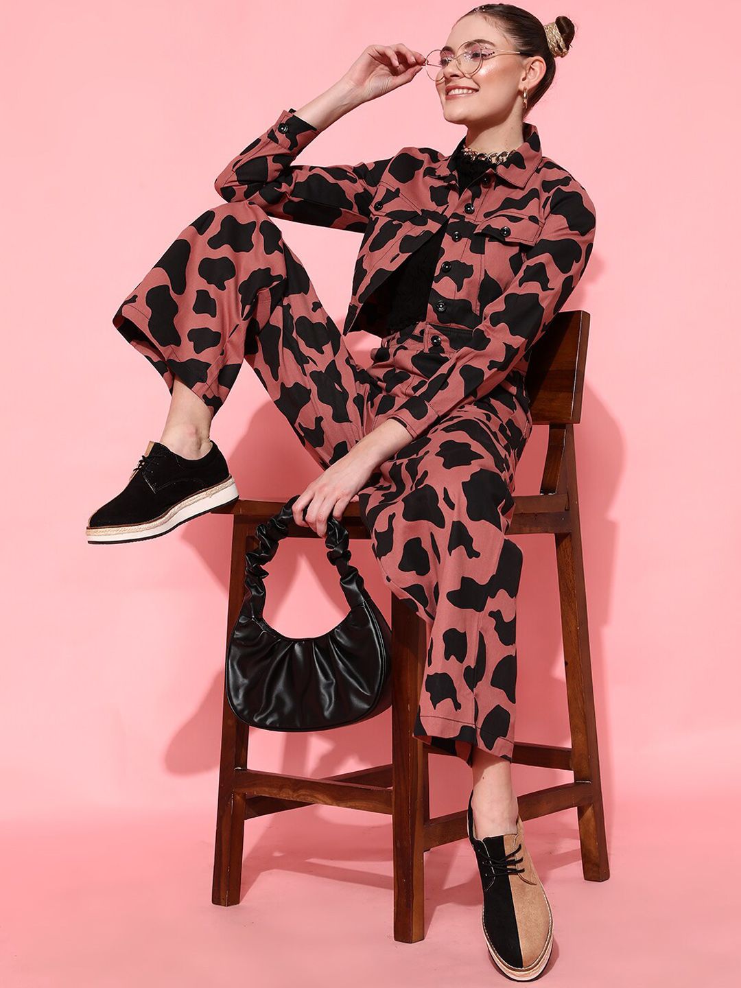 STREET 9 Women Pink Camouflage Jacket