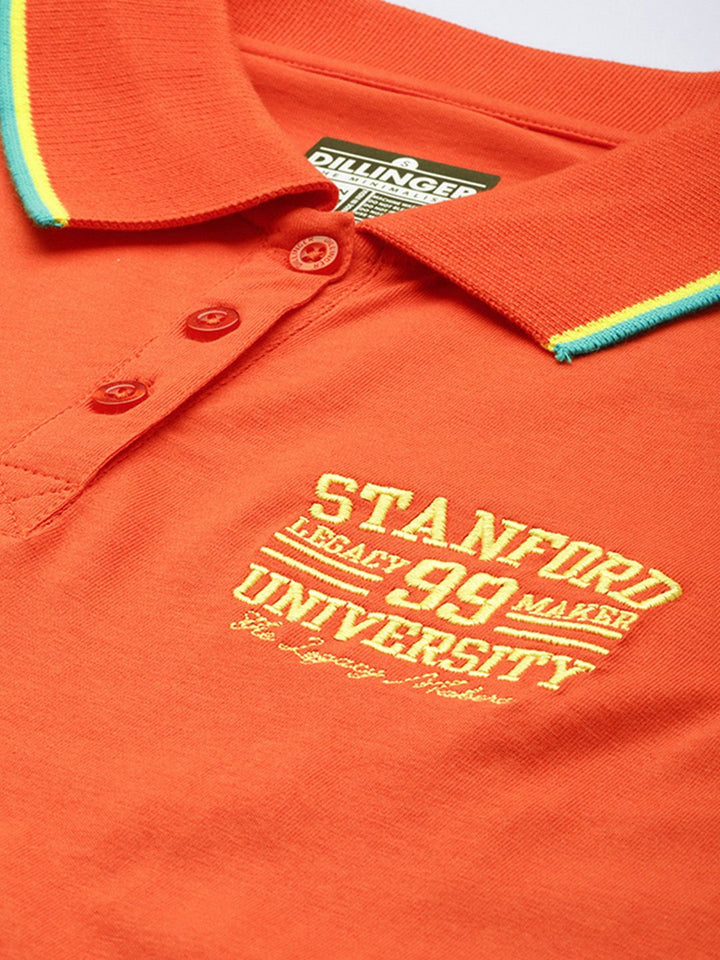 DILLINGER Women's Regular Fit Badge Embroidery Polo Tshirt
