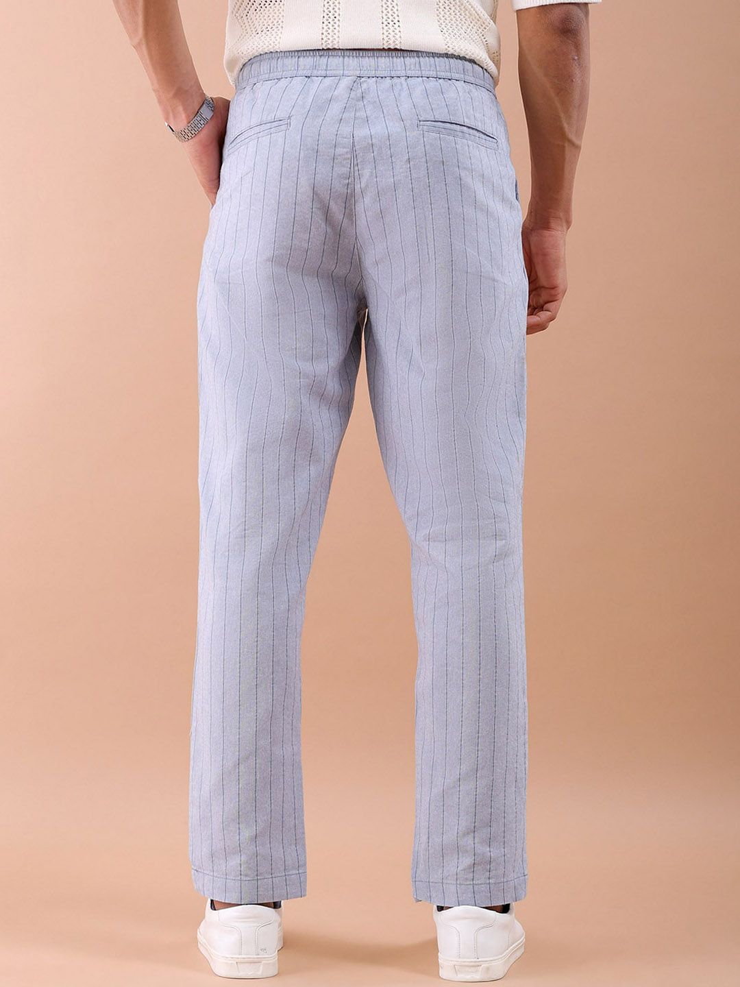The Indian Garage Co Mid-Rise Striped Trouser