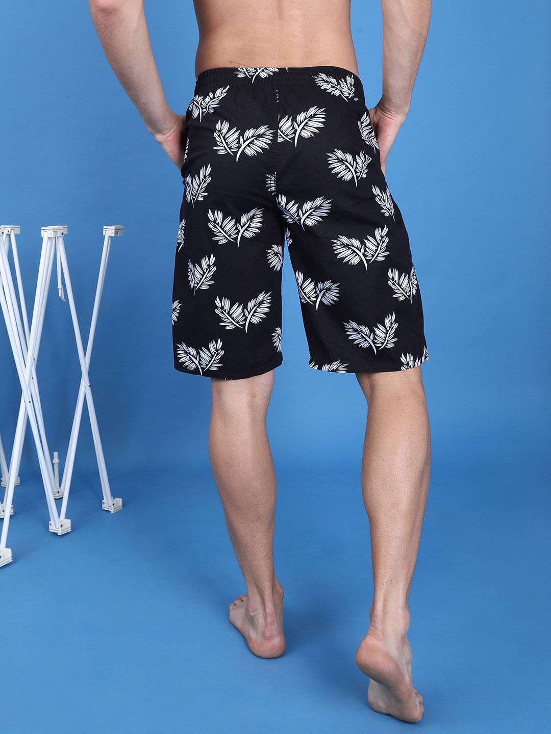 The Indian Garage Co Men Black Printed Pure Cotton Boxers 1120-BXR10-10
