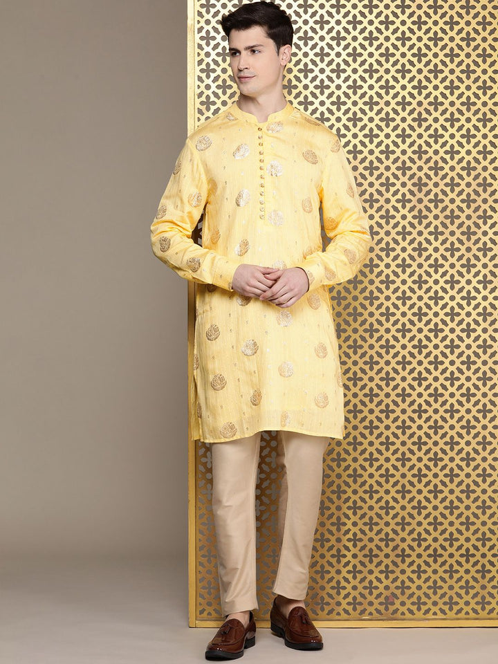 House of Pataudi Woven Design Regular Jashn Kurta