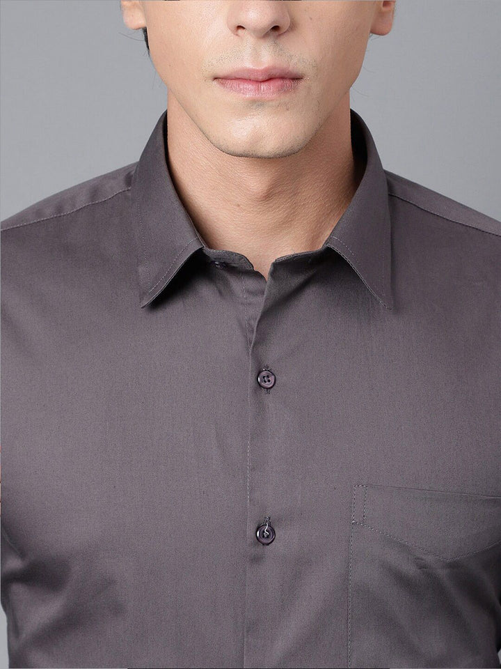 Hancock Modern Chest Pocket Slim Fit French Cuff Opaque Cotton Formal Shirt