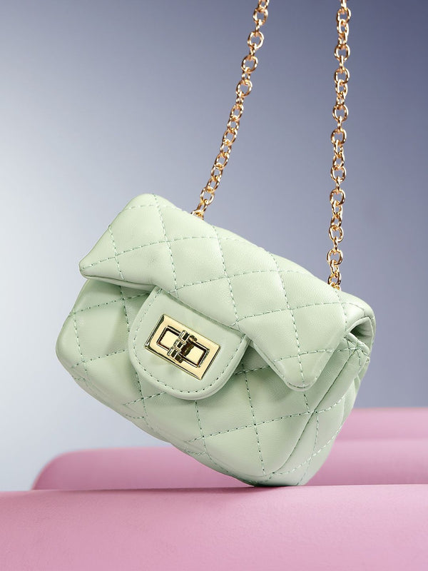 DressBerry Textured Miniature Sling Bag with Quilted