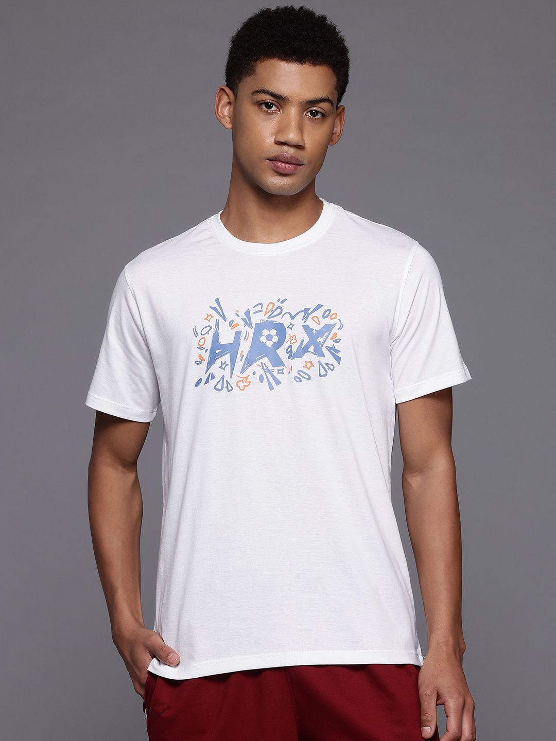 HRX by Hrithik Roshan Men Brand Logo Printed T-shirt