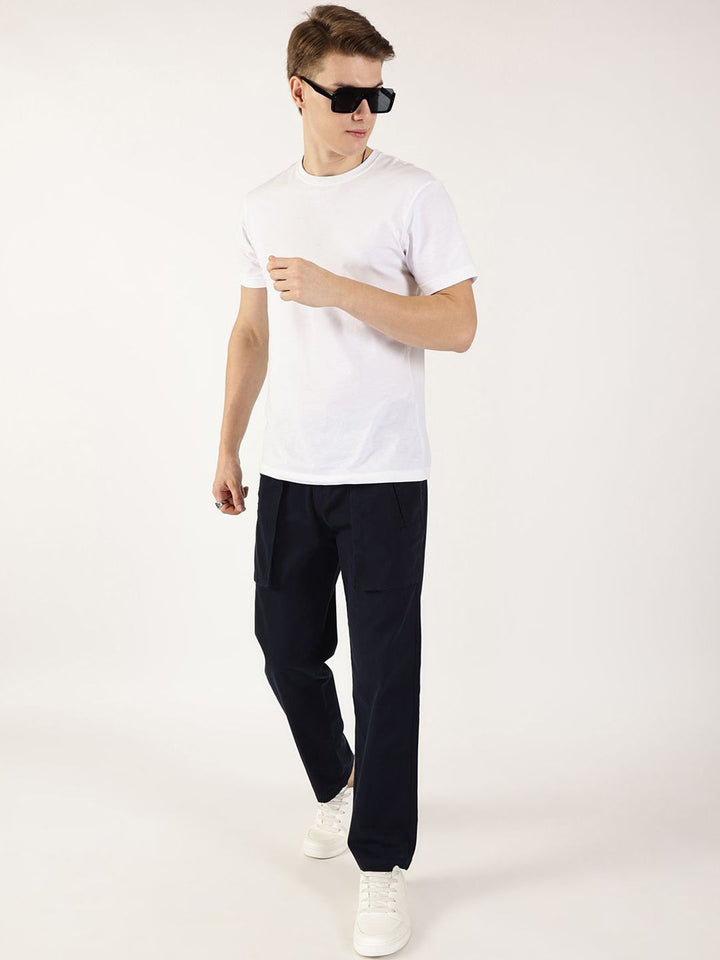 Thomas Scott Men Regular Fit Mid-Rise Smart Cargos Trousers