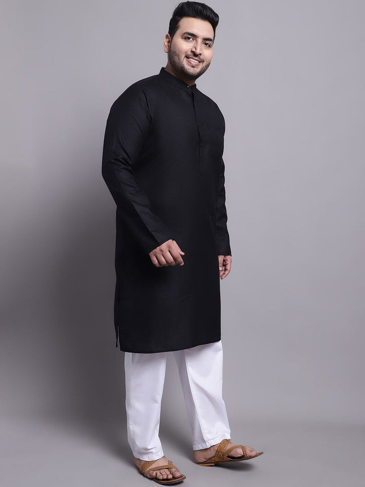 SOJANYA PLUS Kurta Lurus Dengan Piyama & Dengan Jaket Nehru Bercetak