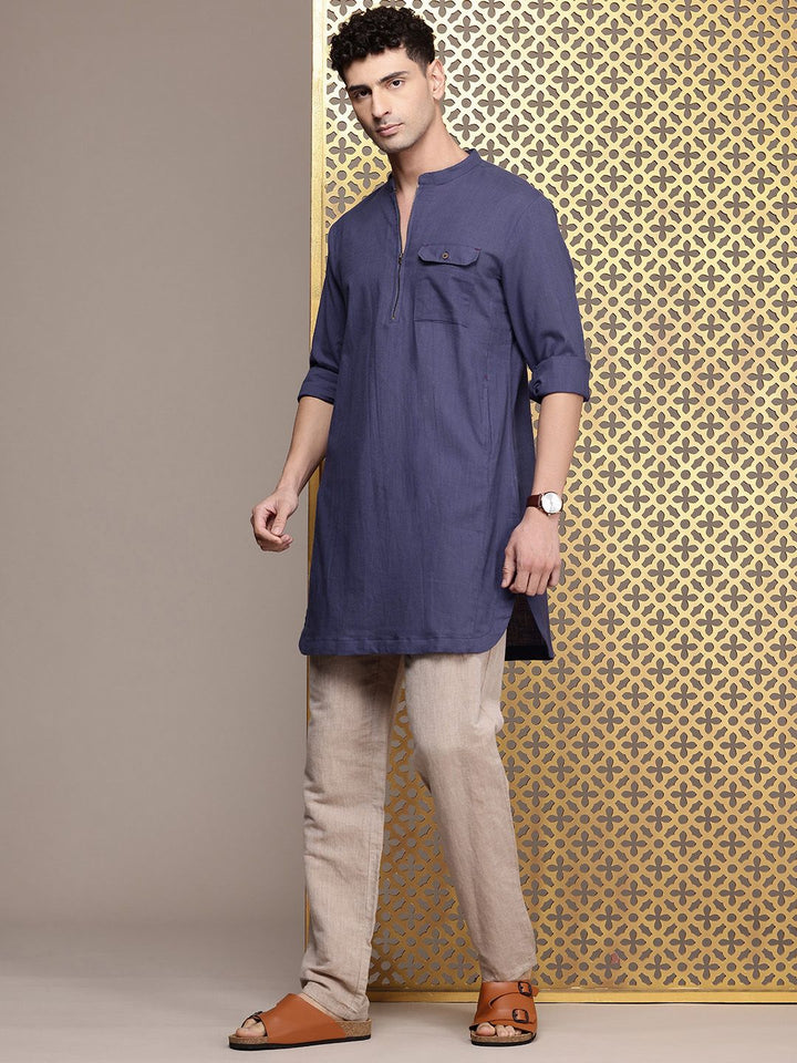 House of Pataudi Pure Cotton Rozana Kurta