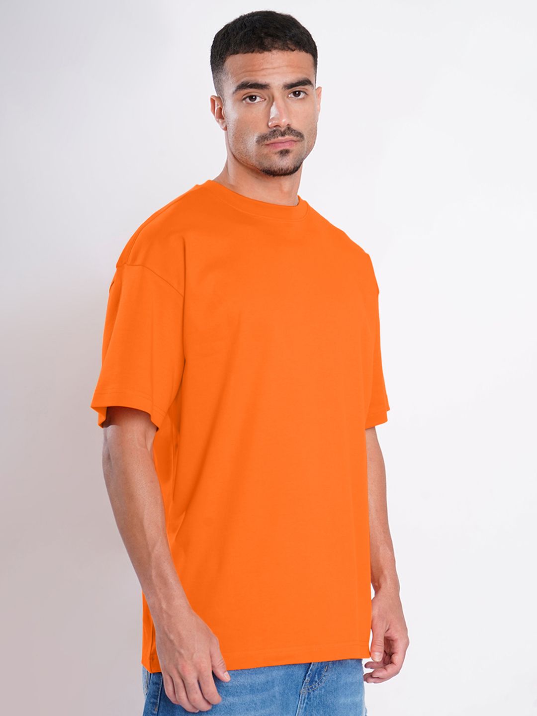 Bene Kleed Drop-Shoulder Sleeves Cotton Oversized T-shirt