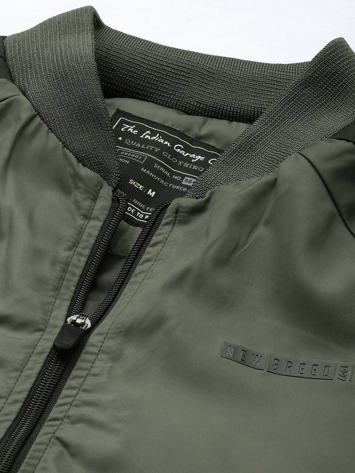 The Indian Garage Co Men Colourblocked Bomber Jacket