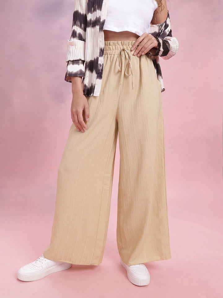 DressBerry Women Crinkled Trousers