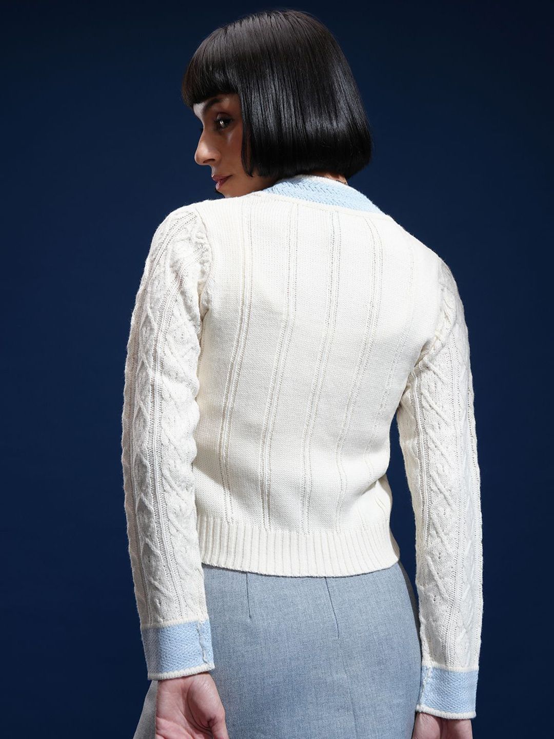 Tokyo Talkies Women Full Sleeve cardigan Sweater