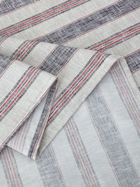 Story@home Cadar Katil King 240 TC Cotton Berjalur Merah &amp; Putih Dengan 2 Sarung Bantal