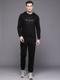 HRX by Hrithik Roshan Typography Printed Hooded Lifestyle Tracksuit