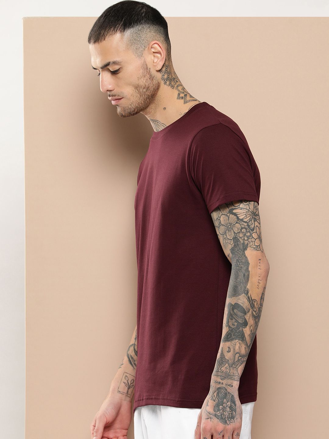 Difference of Opinion Men Pure Cotton T-shirt