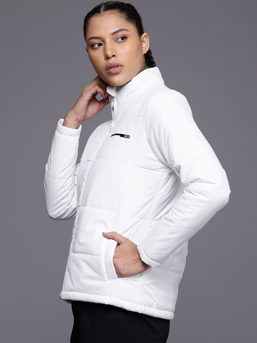 HRX by Hrithik Roshan Mock Collar Padded Jacket