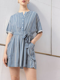 DressBerry Playful Lines, Kawaii Vibes A-Line Mini Dress