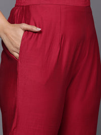 Indo Era Plus Size Ethnic Motifs Embroidered Sequinned Liva Kurta with Trousers & Dupatta