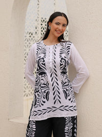 HOUSE OF KARI Printed Tunic With Trousers