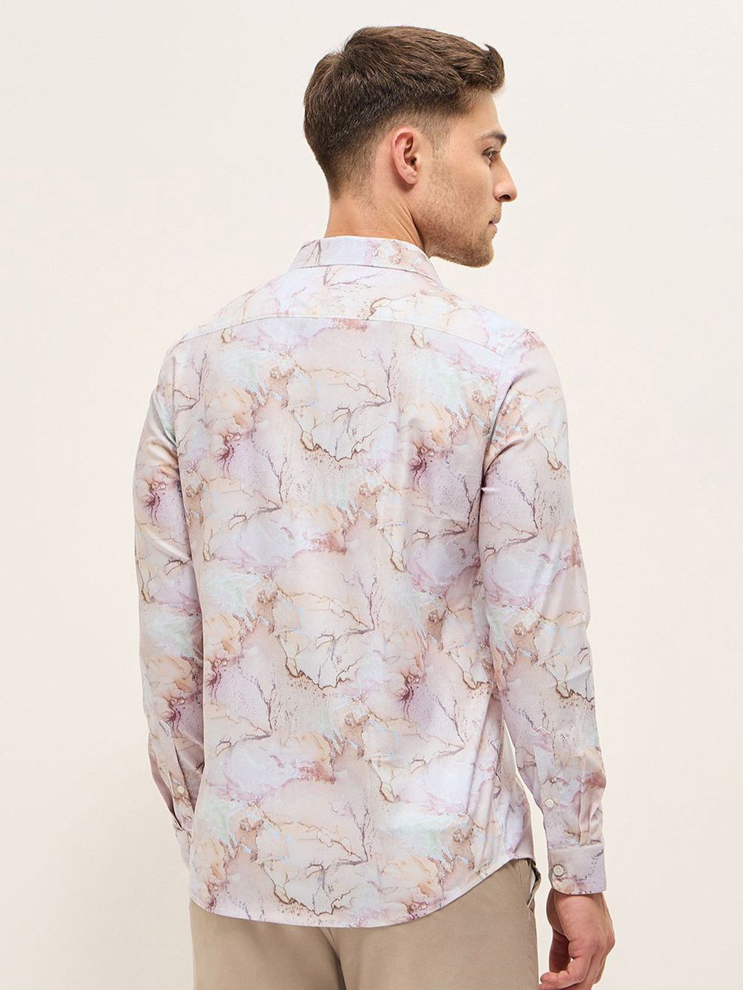 THE BEAR HOUSE Men Tailored Fit Opaque Printed Formal Shirt