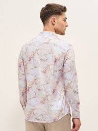 THE BEAR HOUSE Men Tailored Fit Opaque Printed Formal Shirt