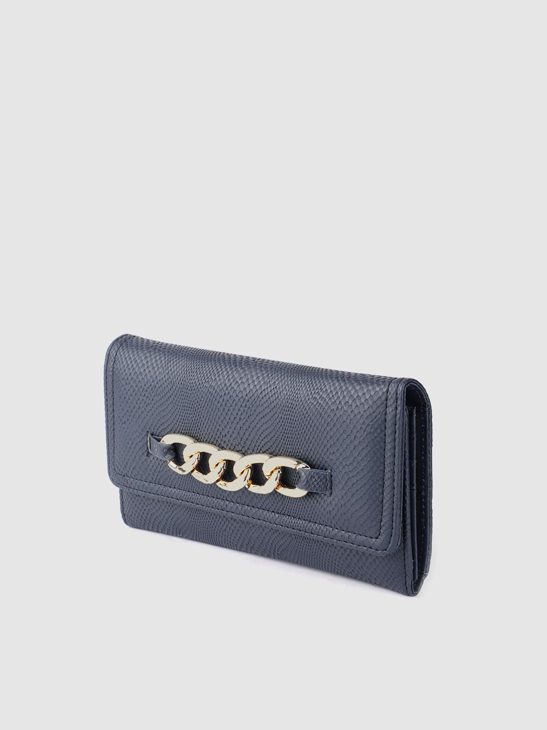Lino Perros Women Snakeskin Textured Three Fold Wallet